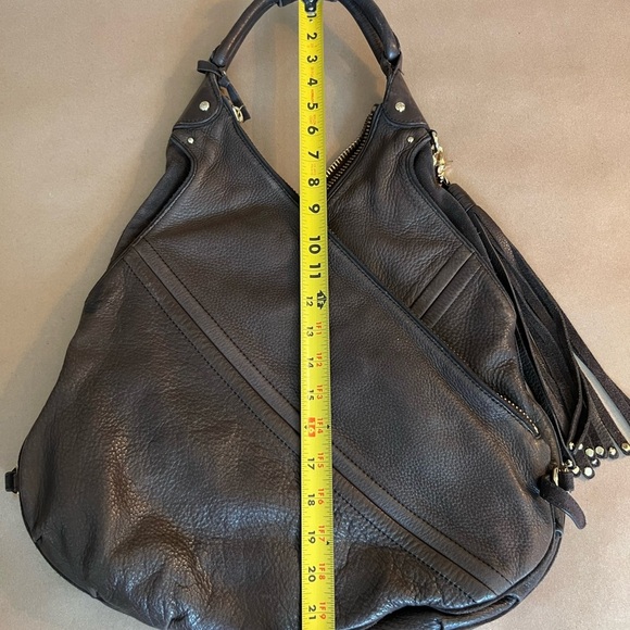 Botkier Chrystie Brown Genuine Leather Double Compartment Pockets Hobo Bag - Picture 11 of 12